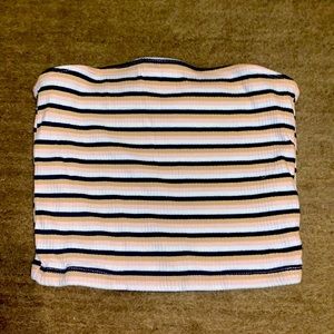 Hollister Striped Tube Top Size Medium
